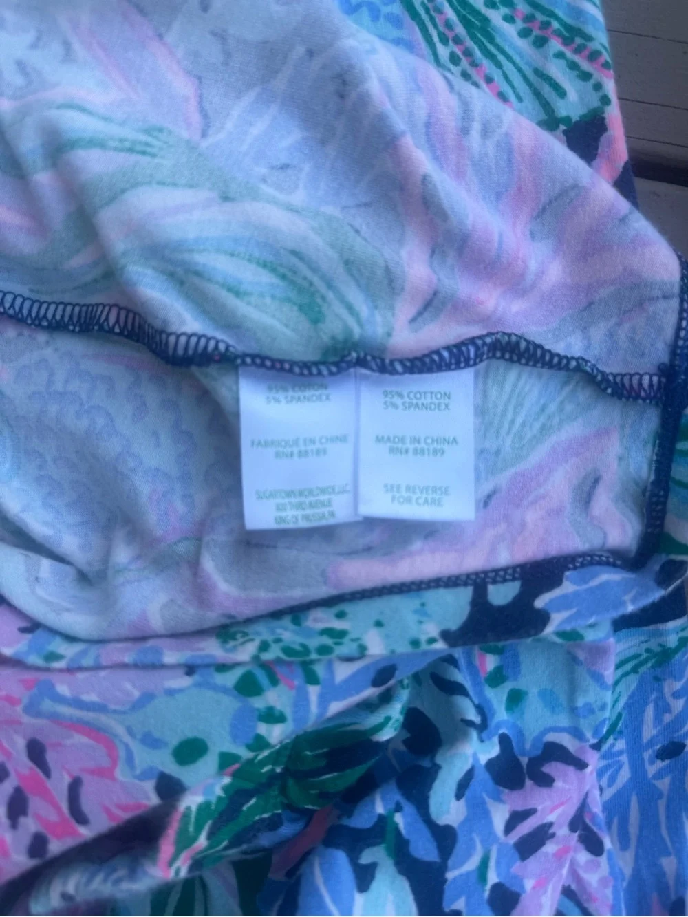 Lilly Pulitzer Girls Sammy Pajama Set High Tide Navy Mermaid Size 14 Pants Top